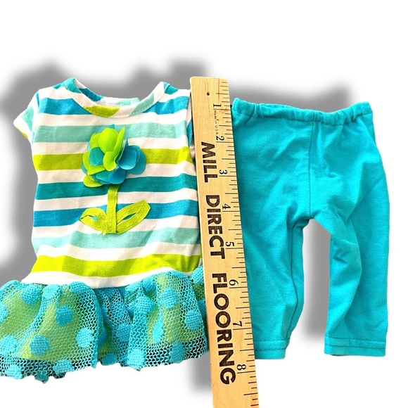 Doll 2 w/ 3D flower lace Fits 18” Doll American Girl, Our Generation Girl - Picture 3 of 5